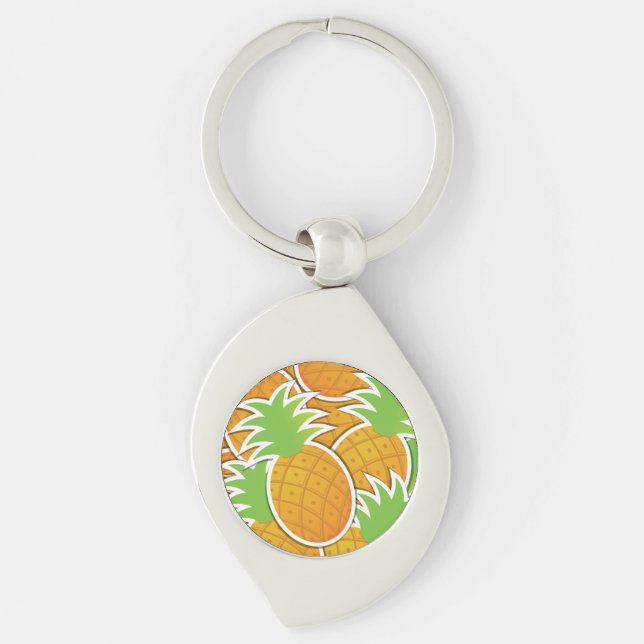 Funky pineapple key ring (Front)