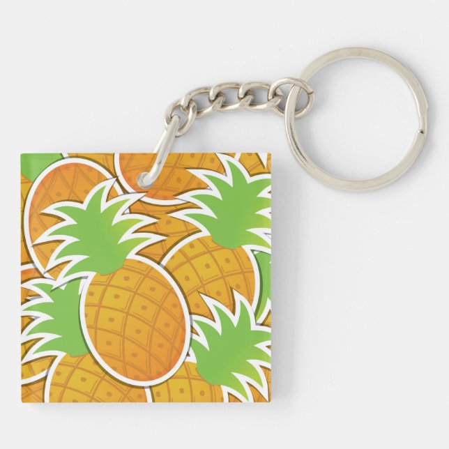 Funky pineapple key ring (Back)