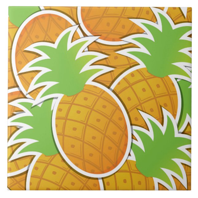 Funky pineapple tile (Front)