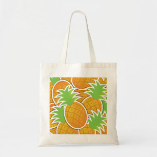 Funky pineapple tote bag