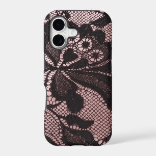 Funky Pink & Black Lace IPhone 5 Case