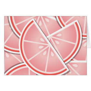 Funky pink grapefruit wedges