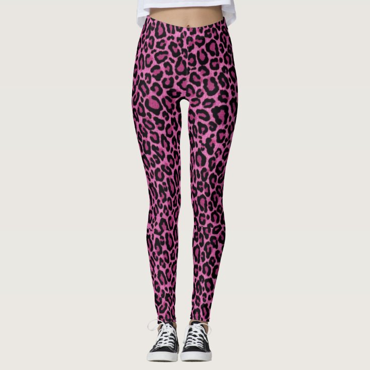 pink cheetah print tights