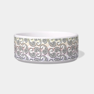 Funky Pinwheel Paisley Design Bowl