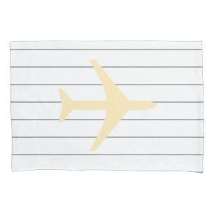 Funky Plane Aeroplane Pilot Aviation Flying Pillowcase