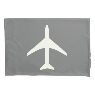 Funky Plane Flying Pilot Aviation Sky Pillowcase