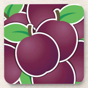 Funky plum coaster