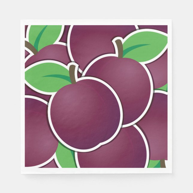 Funky plum napkin (Front)