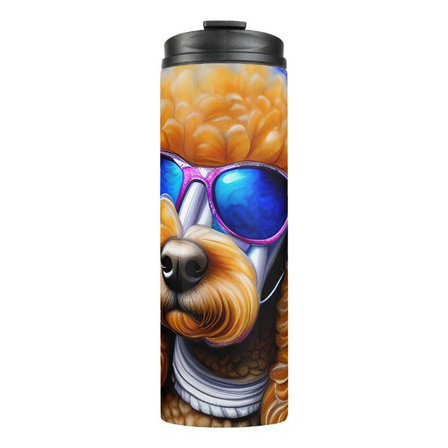 Funky Poodle Thermal Tumbler (Front)