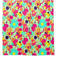 Funky Pop Art Shower Curtain