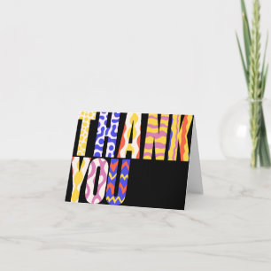 Funky Pop Bold Retro Typography Vibrant Thank You