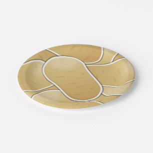 Funky potato paper plate