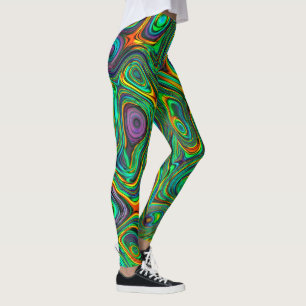 Funky Psychedelic Colourful Abstract Leggings