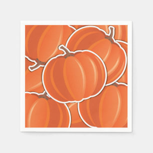 Funky pumpkin napkin
