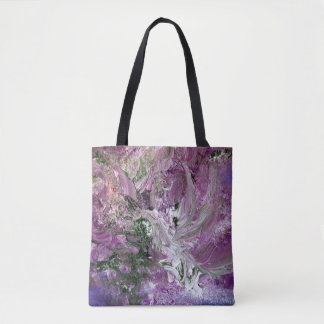 Funky Purple Abstract Art Bag