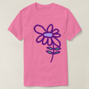 Funky Purple Flower T-Shirt
