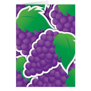 Funky purple grapes