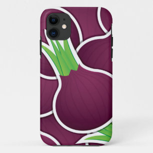 Funky purple onions iPhone 11 case