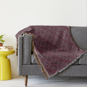 Funky Purple Throw Blanket