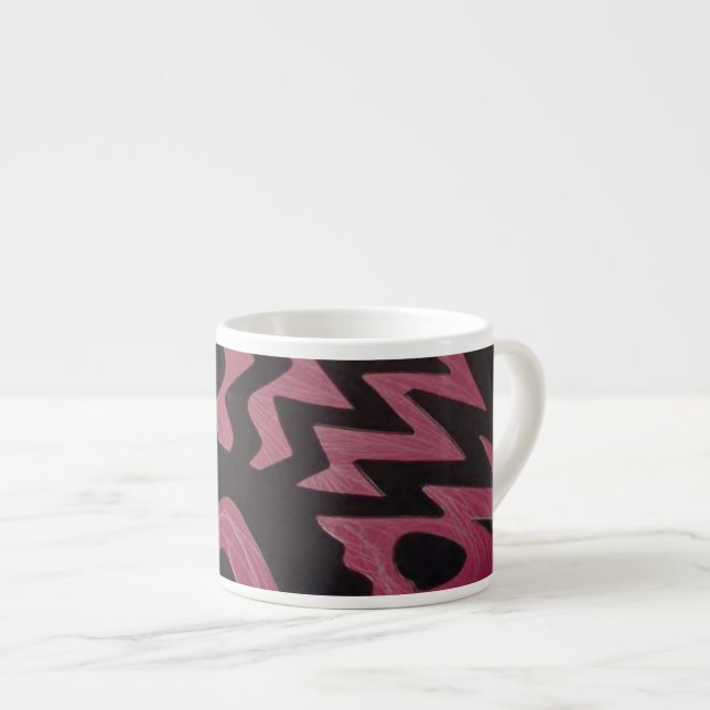 Funky Purple Zigzag Speciality Mug (Front Right)