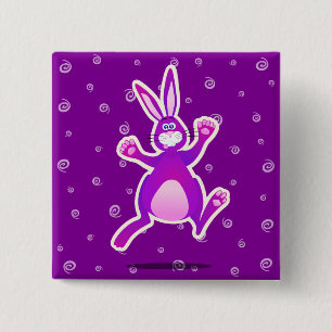 Funky rabbit, button