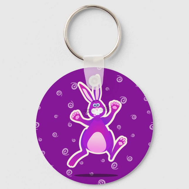 Funky rabbit, keychain (Front)
