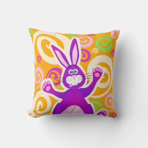 Funky rabbit, pillow