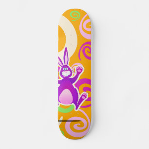 Funky rabbit, skate skateboard