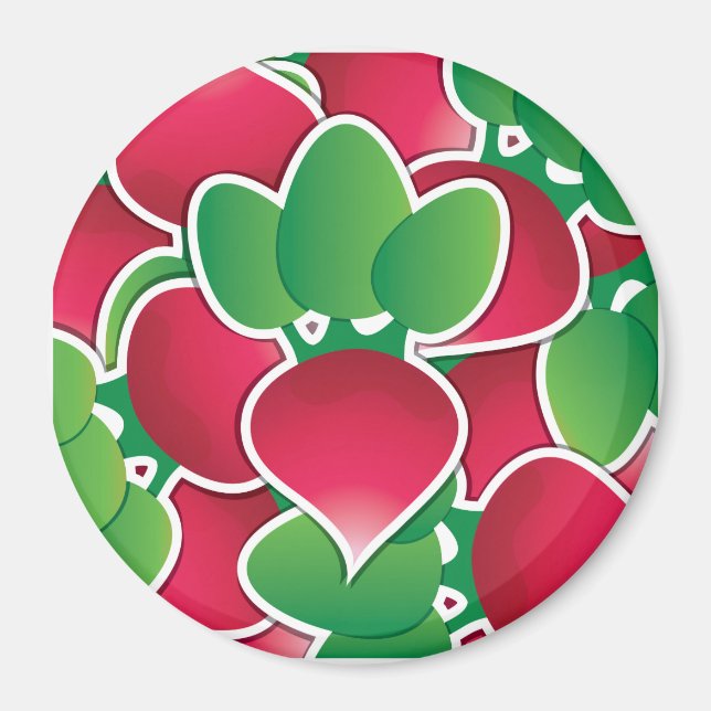 Funky radish magnet (Front)