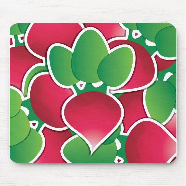 Funky radish mouse mat (Front)