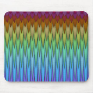 Funky Rainbow Abstract Fractal Art Mouse Mat
