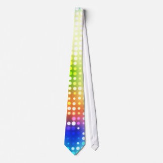 Funky Rainbow Dots Halftone Tie