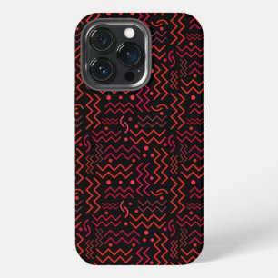 Funky Red Memphis Design OtterBox Samsung Galaxy C iPhone 13 Pro Case