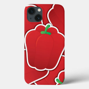 Funky red pepper iPhone 13 case