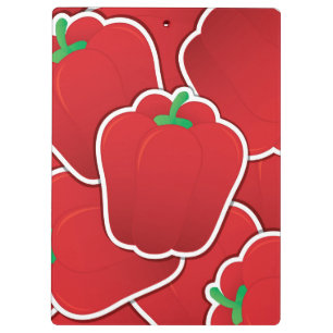 Funky red pepper clipboard