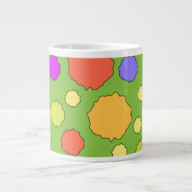 Funky retro colour circles coffee mug