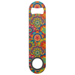 Funky Retro Colourful Mandala Pattern