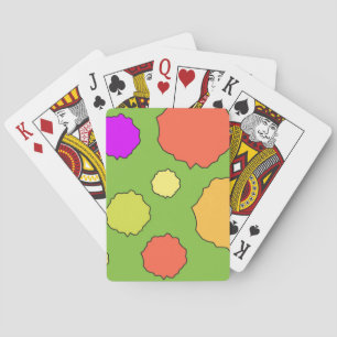 Funky Retro Geometric Classic Playing Cards