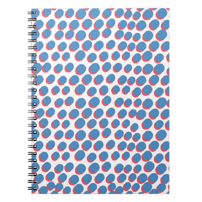 Funky Retro Neon: Vintage Seamless Notebook (Front)