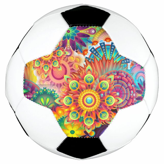 Funky Retro Pattern Abstract Bohemian Football (Front)