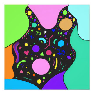 Funky Retro Photo Print