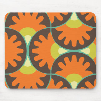 Funky Retro Swirl Mouse Mat