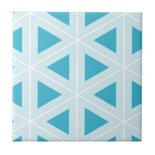 funky retro triangles tile