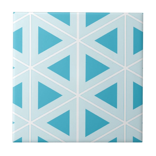 funky retro triangles tile (Front)