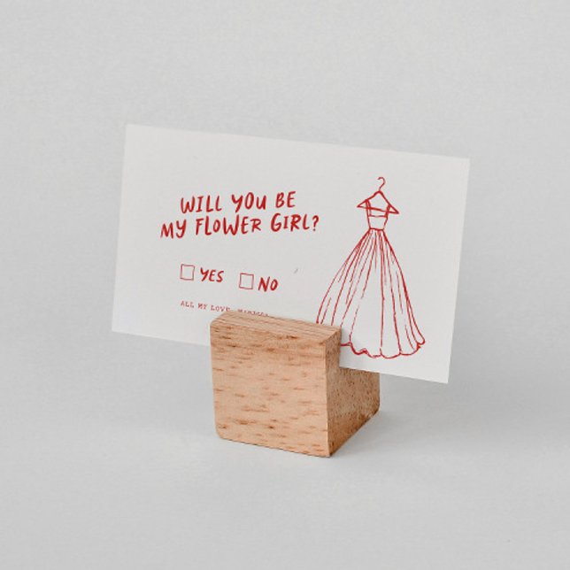Funky Retro | Will You Be My Flower Girl Enclosure Card (Creator Uploaded)