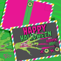 Funky Scary Cute Zombie Happy Halloween XOXO!