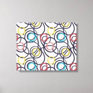 Funky Scribbled Doodles Canvas Print