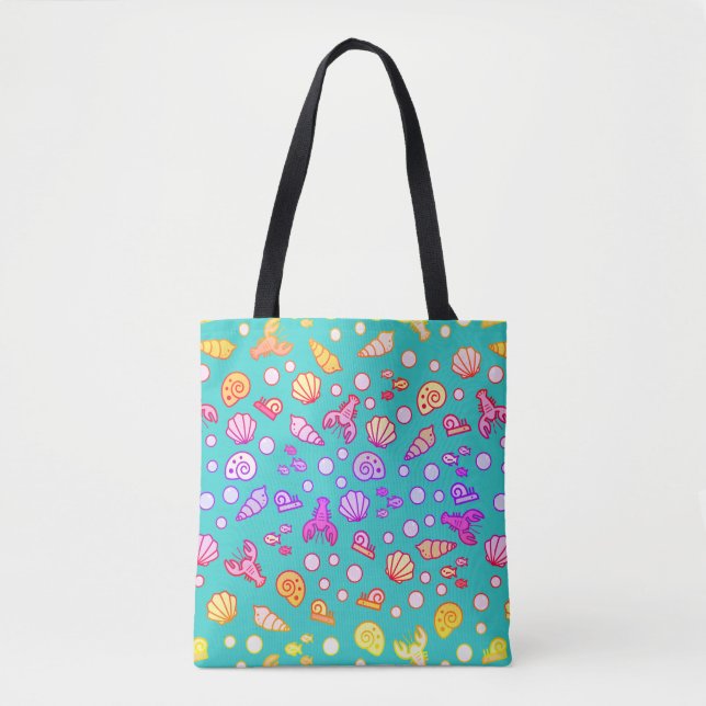 Funky Sea Creatures Tote (Front)