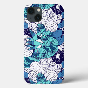 Funky Seashell Pattern iPhone 13 Case