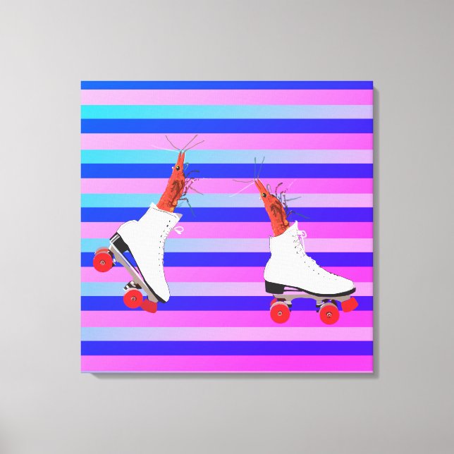 Funky  Shrimps Wall Art (Front)